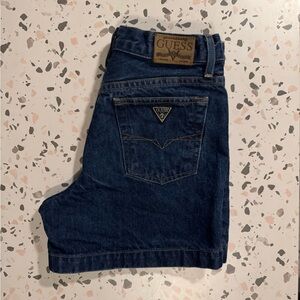 GUESS Y2K Dark Blue Denim Shorts